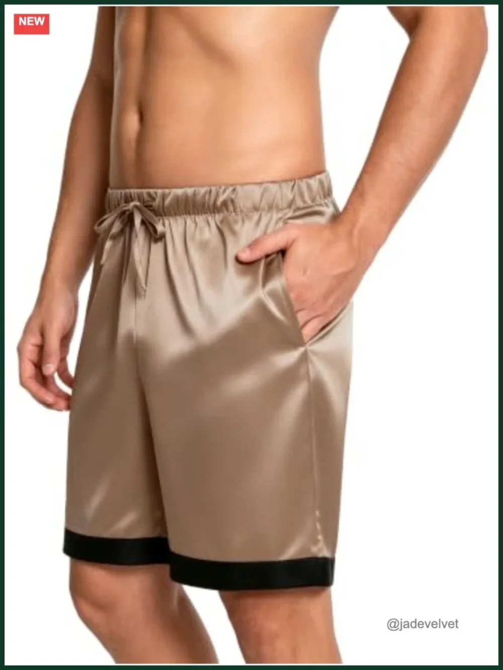 Satin Pajama Set Short Sleeve Silky Sleepwear 2-Piece Loungewear PJs